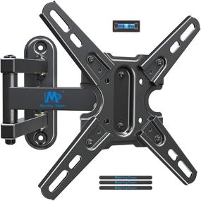 img 4 attached to 📺 TV Wall Mount Bracket - Mounting Dream Swivel and Tilt for 13-43 Inch TVs and Monitors, Full Motion TV Mount with Articulating Arm, Max VESA 200x200mm, 50 lbs Load Capacity, MD2465