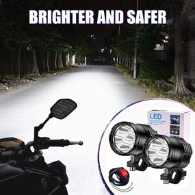 img 1 attached to 🏍️ [С переключателем руля] 40 Вт мотоцикл фары, универсальные прожекторы 12-60 В для Электровелосипеды Грузовиков АТВ Внедорожников - Купить сейчас! 😏
