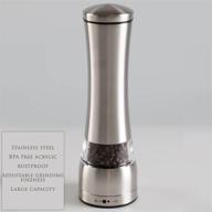 🧂 premium stainless steel mill with adjustable ceramic grinder - salt and pepper shaker set logo