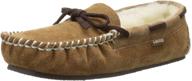 lamo kid's brittain slip on moccasin: stylish and comfortable footwear for kids! logo