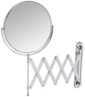 🪞 jerdon jp2027c wall mount mirror - 1x-7x magnification, scissor bracket, chrome finish logo