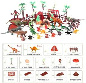 img 2 attached to 🦖 Dinosaur Educational Playsets by Baccow - Explore the World of Dinosaurs