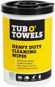 img 4 attached to 🧼 Tub O Towels TW90 Heavy-Duty 10x12 Multi-Surface Cleaning Wipes, 90 Count Canister