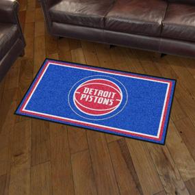 img 3 attached to Detroit Pistons Area RUG3 Blue Home Decor