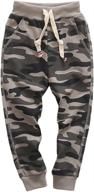 👖 cotton camouflage sweatpants for boys at kisbini logo