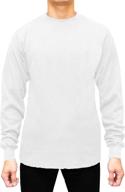 jmr long sleeve waffle thermal shirt for men - 👕 crew neck, heavy weight, various colors & sizes - ideal underwear logo