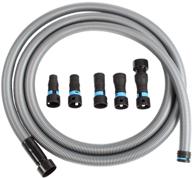 🔌 centec systems 94709 quick click 16 foot hose with expanded power tool adapter set for home and shop vacuums, silver logo