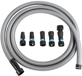 img 4 attached to 🔌 Centec Systems 94709 Quick Click 16 Foot Hose with Expanded Power Tool Adapter Set for Home and Shop Vacuums, Silver