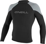 o'neill men's 1.5 mm hammer long sleeve crew top: durable & comfortable performance wear logo