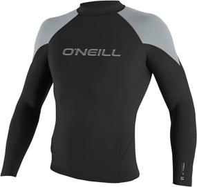 img 4 attached to O'Neill Men's 1.5 mm Hammer Long Sleeve Crew Top: Durable & Comfortable Performance Wear