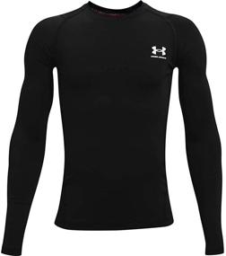 img 2 attached to 👕 Одежда для мальчиков HeatGear: футболка с длинным рукавом от Under Armour