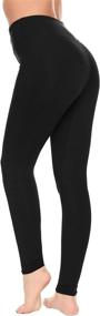 img 2 attached to 👖 IN'VOLAND Women's Yoga Leggings with Tummy Control - Power Flex Active Tights Pants for Gym Workout