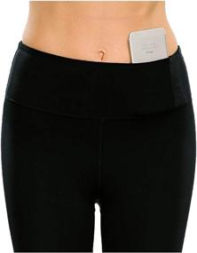 img 1 attached to 👖 IN'VOLAND Women's Yoga Leggings with Tummy Control - Power Flex Active Tights Pants for Gym Workout