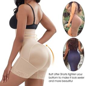 img 3 attached to Seamless Shapewear Control Shaper Boyshorts Women's Clothing for Lingerie, Sleep & Lounge