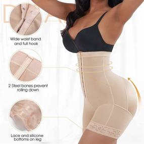 img 2 attached to Seamless Shapewear Control Shaper Boyshorts Women's Clothing for Lingerie, Sleep & Lounge