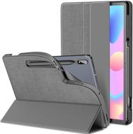 📱 infiland case with s pen holder for samsung galaxy tab s7 fe 12.4&#34; sm-t730 sm-t736b 2021/ galaxy tab s7+ s7 plus 12.4&#34; sm-t970 sm-t975 sm-t976 2020 tablet - gray, auto wake/sleep logo