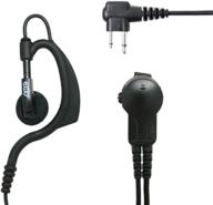 🎧 arc ear hook lapel microphone: enhanced communication for motorola radios with 2 pin connector logo