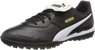 🔲 puma mens unisex soccer shoes in white and black логотип