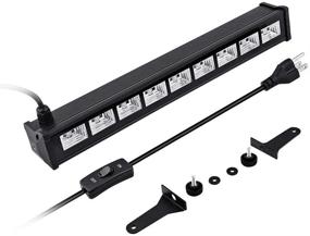 img 2 attached to 🎉 Premium 27W 9LED Blacklight UV Light Bar - Perfect for Glow Party, Wedding, Birthday, Body Paint, Fluorescent Poster, Halloween, Christmas, Stage Lighting - Powerful Black Light by YeeSite