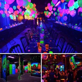 img 3 attached to 🎉 Premium 27W 9LED Blacklight UV Light Bar - Perfect for Glow Party, Wedding, Birthday, Body Paint, Fluorescent Poster, Halloween, Christmas, Stage Lighting - Powerful Black Light by YeeSite