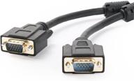 🔌 long 40 feet postta vga to vga cable: hd15 male to male monitor cable with ferrites logo