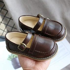 img 2 attached to 👞 Timatego Toddler Loafers: Stylish Synthetic Leather Boys' Shoes and Loafers