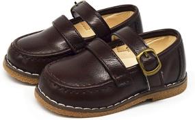 img 1 attached to 👞 Timatego Toddler Loafers: Stylish Synthetic Leather Boys' Shoes and Loafers