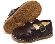 👞 timatego toddler loafers: stylish synthetic leather boys' shoes and loafers logo