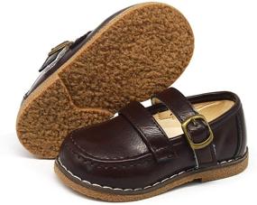 img 4 attached to 👞 Timatego Toddler Loafers: Stylish Synthetic Leather Boys' Shoes and Loafers