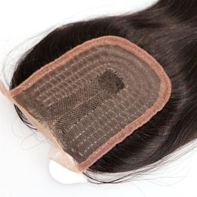 img 2 attached to Замыкание волос BLISSHAIR Virgin Indian Straight