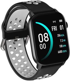 img 4 attached to 🕒 New 2021 Smartwatch - Fitness Tracker with Heart Rate Monitor, Blood Oxygen Tracking, Sleep Quality Monitoring | Waterproof IP68 | Compatible with Android, iPhone & iOS