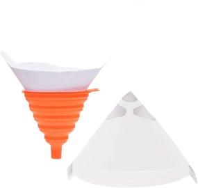 img 4 attached to 🎨 Terberl 100 Pack 120 Micron Paint Cone Strainers + Silicone Funnel - Exclusive Paint Filter for Automotive, Spray Guns & Arts/Crafts