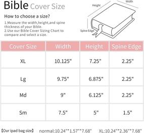 img 2 attached to 📚 HVOMO Multi-Functional Bible Case for Women and Men - Bible Cover, Pencil Case, iPad Case 11 inch, Planner Accessories, Zipper Bags for Travel, School, Office - Pink XL