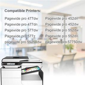 img 3 attached to 💯 High-Quality Compatible 972X Ink Cartridges Replacement for HP 972A – Work Efficiently with HP Pagewide Pro Printer Models 452dn, 452dw, 477dn, 477dw, 552dw, 577dw, P55250dw, P57750dw – 4 Pack (1 Black, 1 Cyan, 1 Magenta, 1 Yellow)