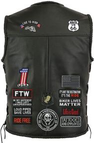 img 3 attached to 🏍️ FTW Live to Ride #1 American US Flag Skull Pow Mia Harley Club, Small Motorcycle Patch Set (15 pieces) - Nixon Thread Co.