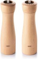 🌿 oxo good grips classic wooden salt and pepper mill set, light logo