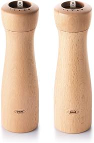 img 4 attached to 🌿 OXO Good Grips Classic Wooden Salt and Pepper Mill Set, Light