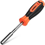 tekprem 1/4 inch magnetic bit holder: securely grip bits & screws with strong magnet tip and non-slip handle (190mm) logo