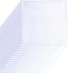 img 4 attached to Van Heusen Pack Handkerchiefs White