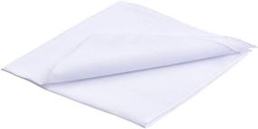 img 1 attached to Van Heusen Pack Handkerchiefs White