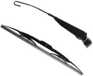 🧹 premium rear wiper arm and blade set for voyager, pt cruiser, town & country, dodge caravan, grand caravan: efficiently clean your rear window! logo