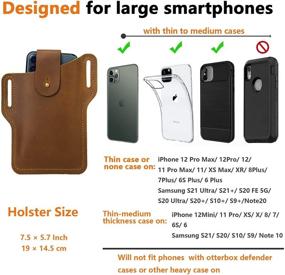 img 3 attached to Handmade Cellphone Holster Portable Running Cell Phones & Accessories