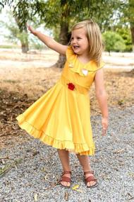 img 1 attached to 👑 Enchanting Little Adventures Yellow Beauty Princess Costume – Radiate Royal Elegance!