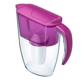 img 3 attached to AQUAPHOR Smile Water Filter Jug: Cyclamen Pink with A5 Cartridge - 350litre Capacity