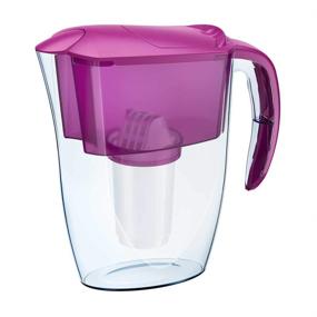 img 4 attached to AQUAPHOR Smile Water Filter Jug: Cyclamen Pink with A5 Cartridge - 350litre Capacity