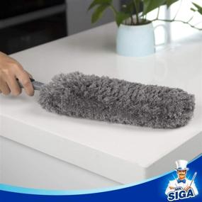img 2 attached to 🧹 MR.SIGA Washable Microfiber Duster Refills - Lint Free Household Cleaning Dusters, 2 Pack