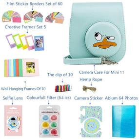 img 3 attached to 📸 WOGOZAN Accessories Kit for Fujifilm Instax Mini 11 Instant Camera: including Camera Case & Accessories Bundle (Angry Duckling)