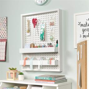 img 3 attached to 🔨 Organize and Decorate with Sauder Craft Mounted Pegboard Trays