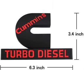 img 3 attached to Cummins Diesel Emblems Compatible Nameplate