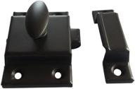 cabinet door latch - oil rubbed bronze latch with catch for furniture, cupboard, and more logo